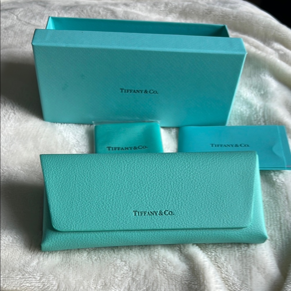 Tiffany & Co. Turquoise plastic opitical frame.